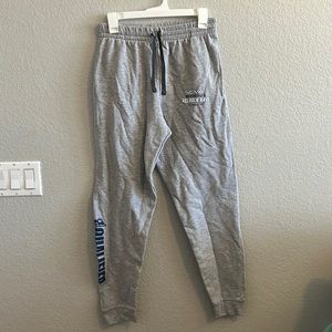 Small rip on the back but wearable. They fit not tight but not baggy.